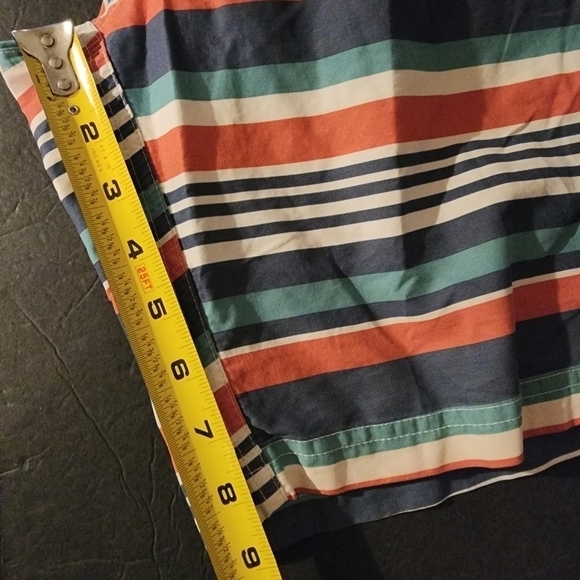 L.L. Bean Swim Trunks 8.5" Shorts Mesh Lined Striped Size M - Picture 11 of 11